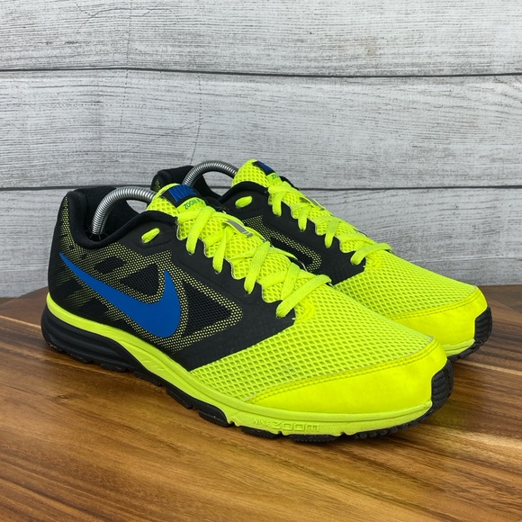 Nike Zoom Fly Volt Yellow Blue Black Running Shoe 630915-704 Men’s Size 10 - Picture 3 of 12